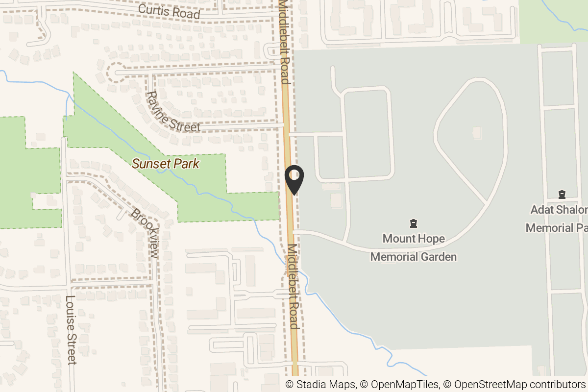 Map with location marker