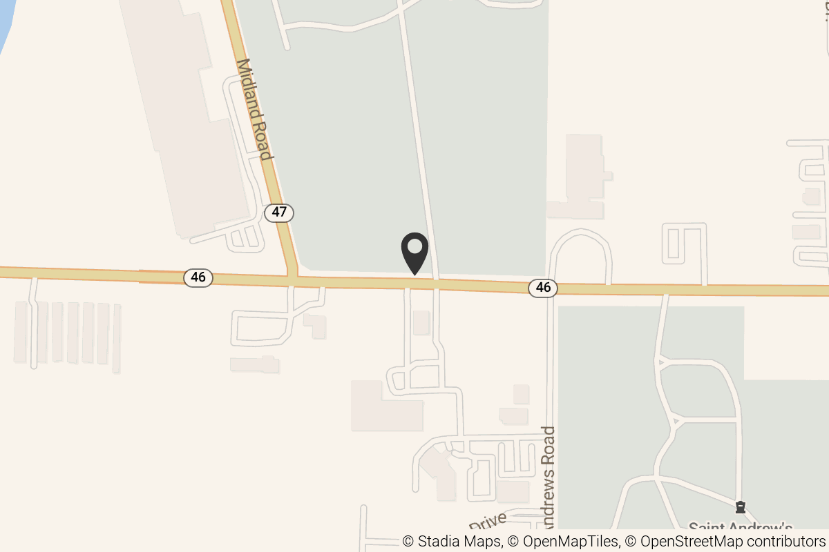 Map with location marker