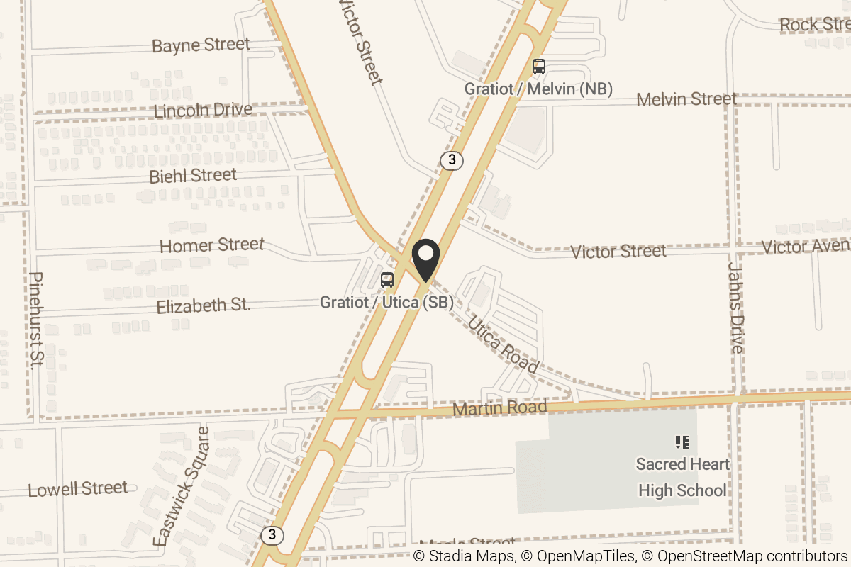 Map with location marker