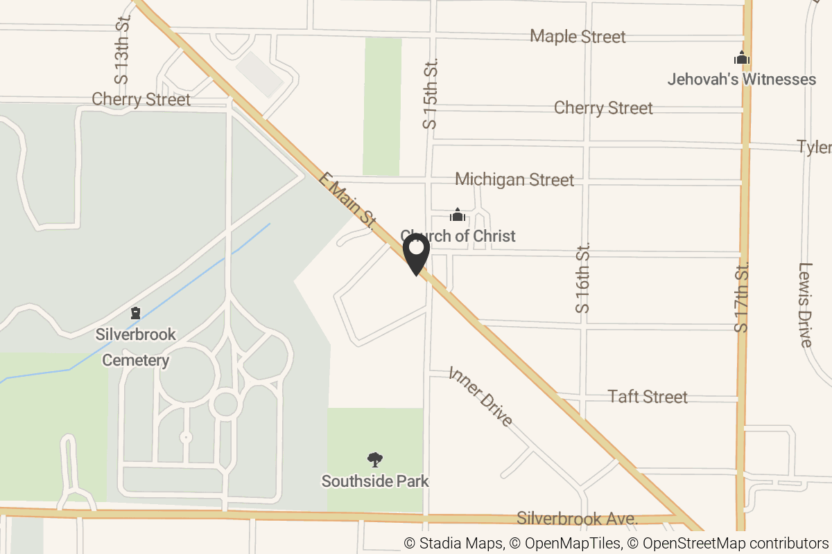 Map with location marker