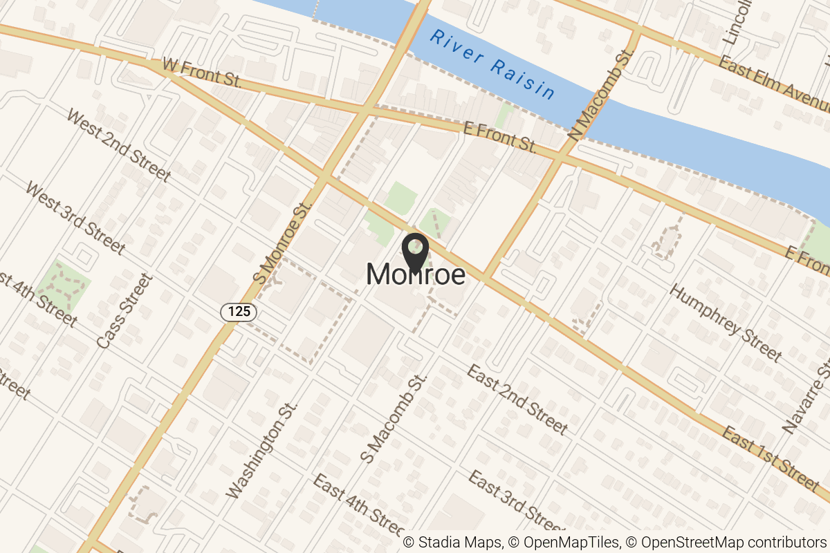 Map with location marker