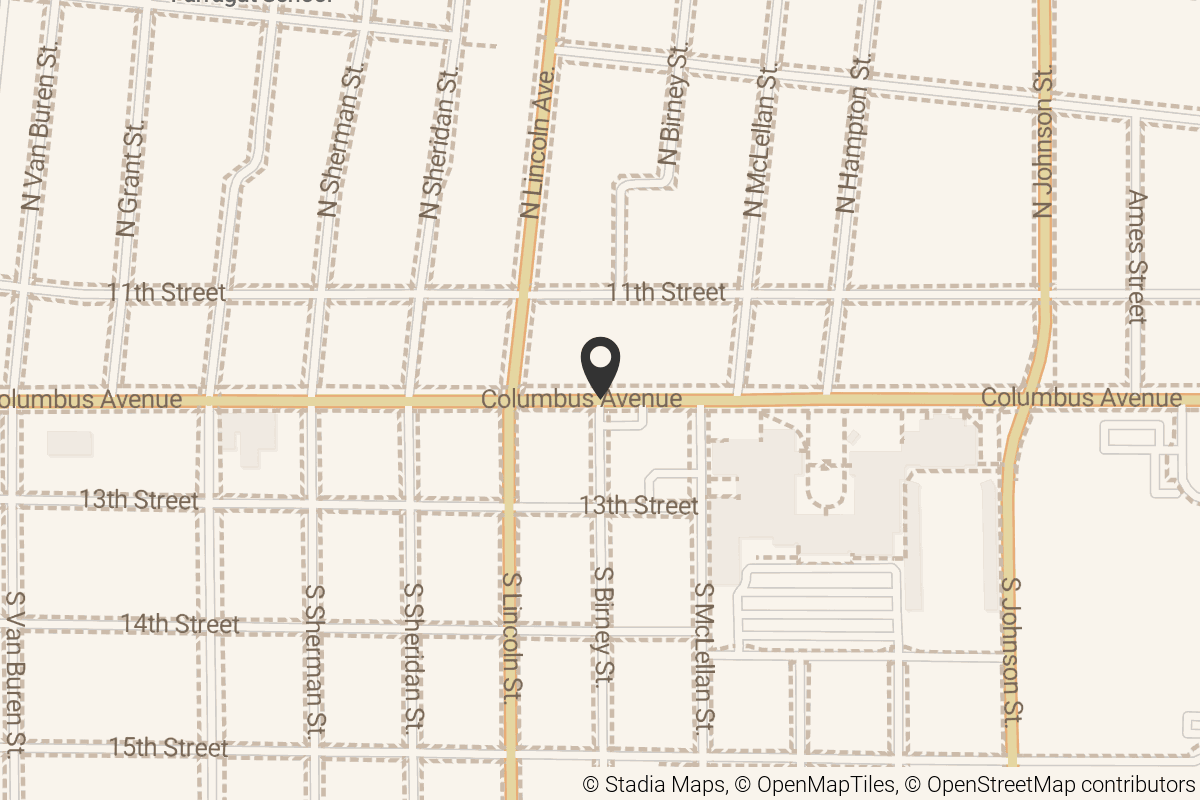 Map with location marker