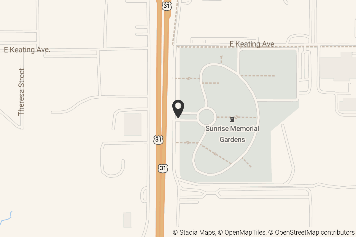 Map with location marker