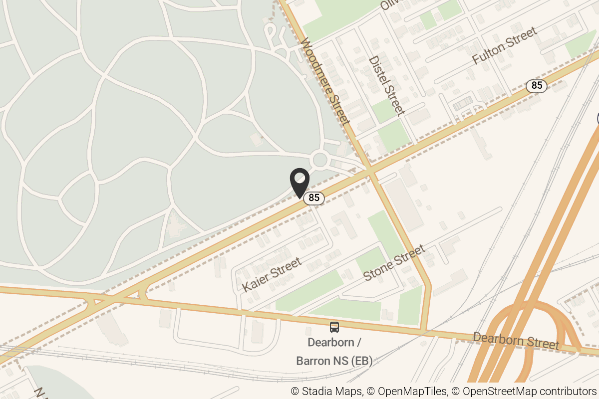 Map with location marker