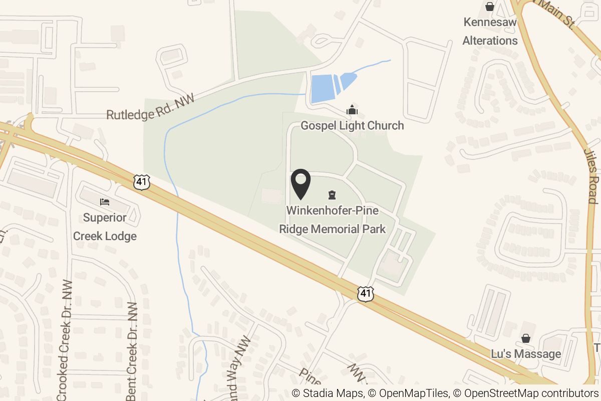 Map with location marker