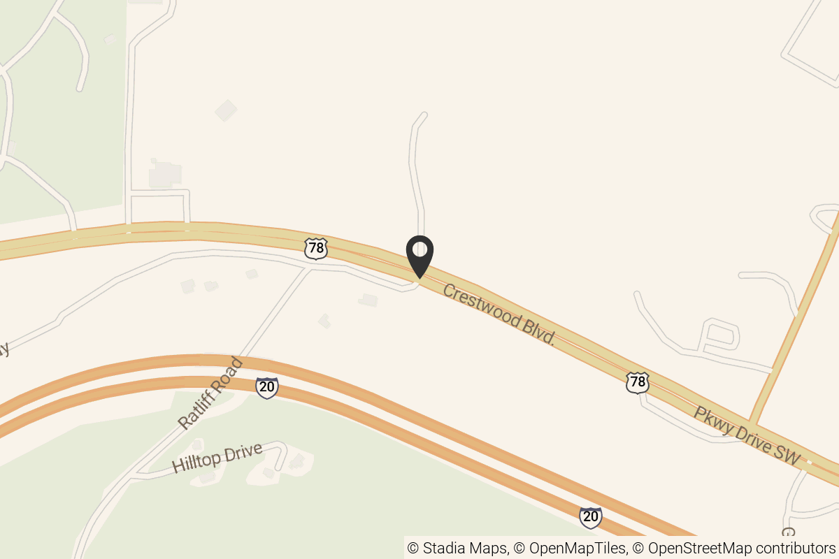 Map with location marker