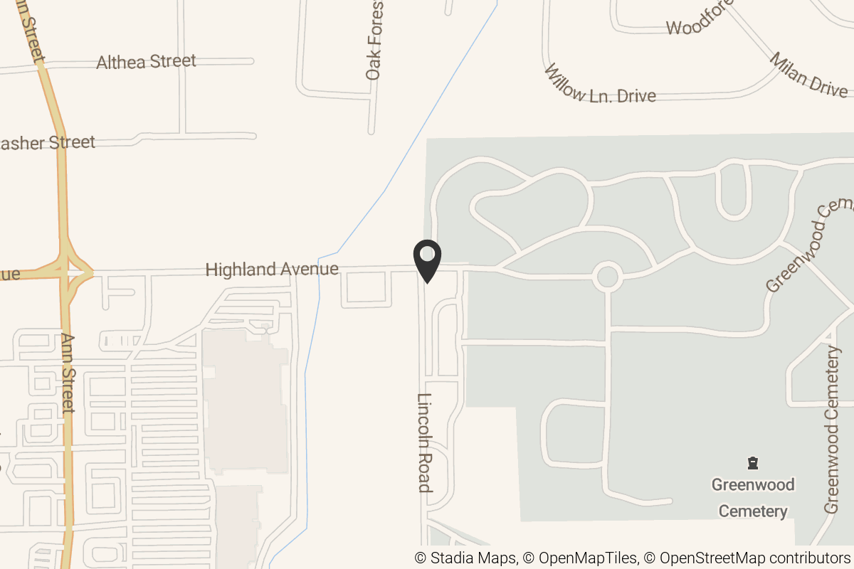 Map with location marker