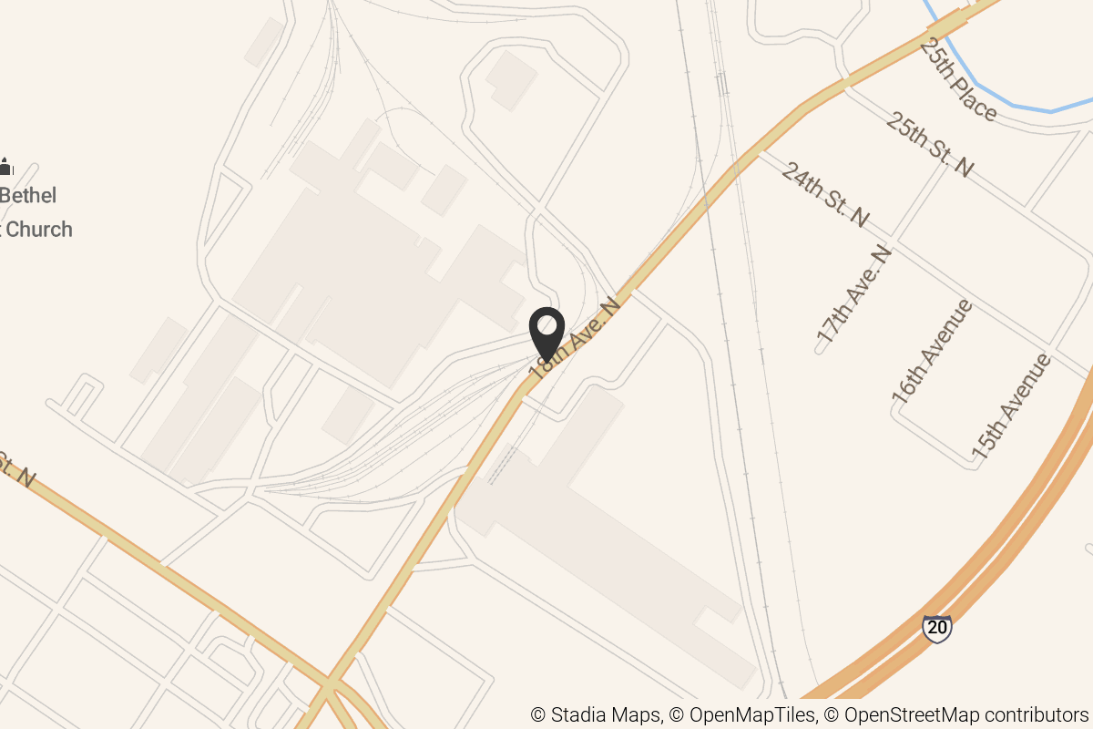 Map with location marker