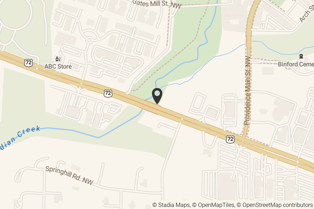 Map with location marker