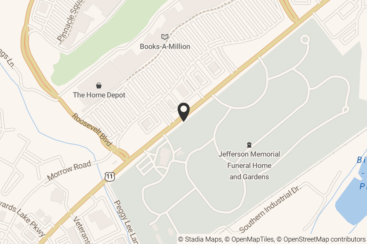 Map with location marker