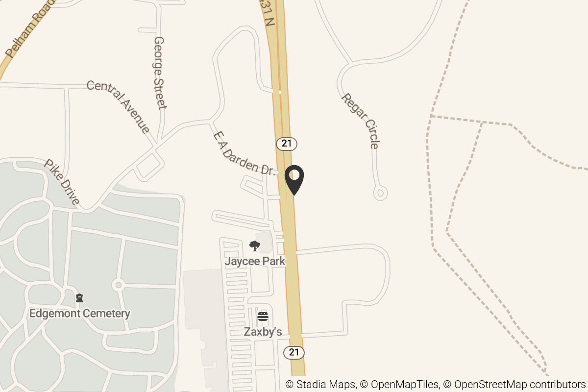 Map with location marker