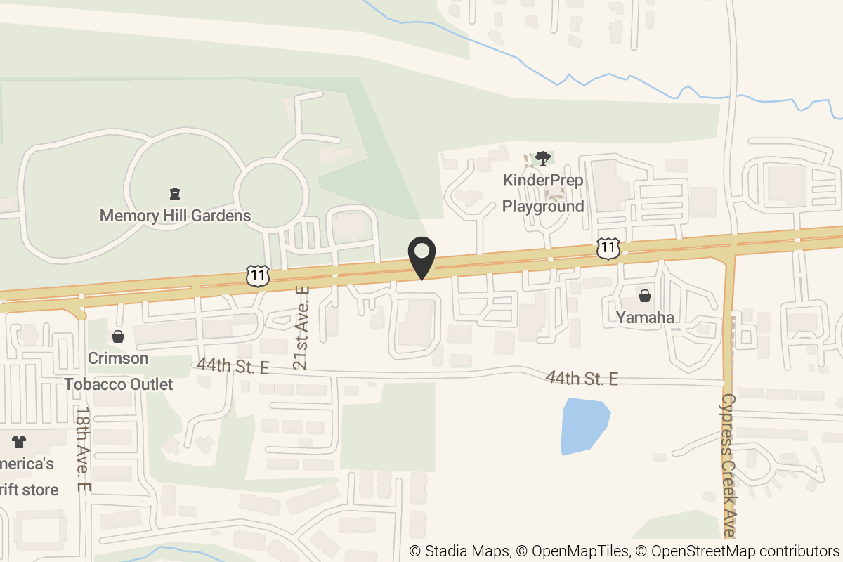 Map with location marker