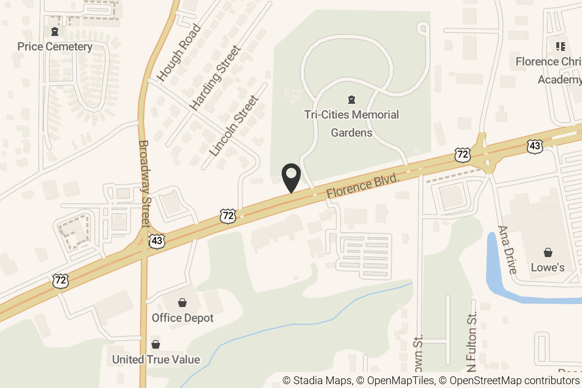 Map with location marker