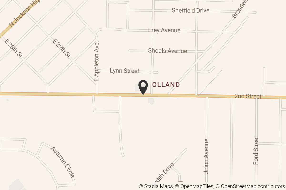 Map with location marker