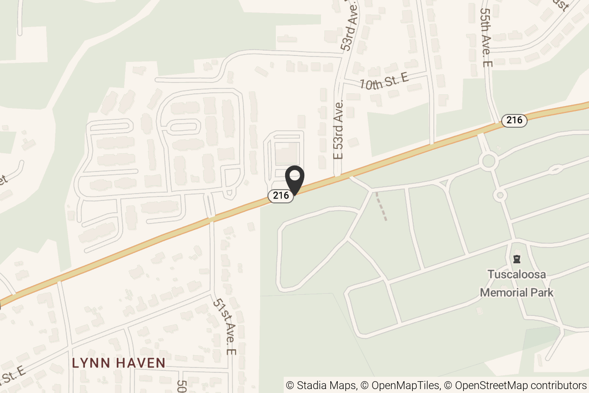 Map with location marker