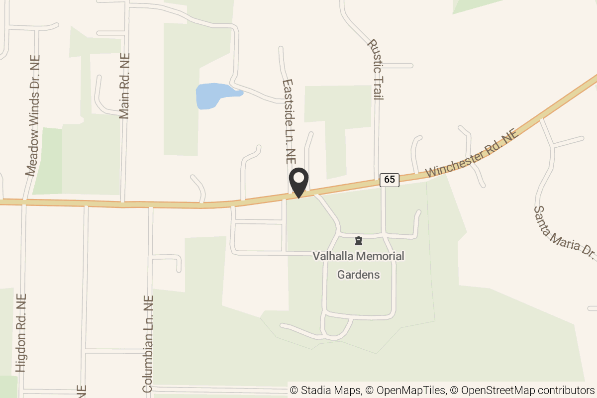 Map with location marker