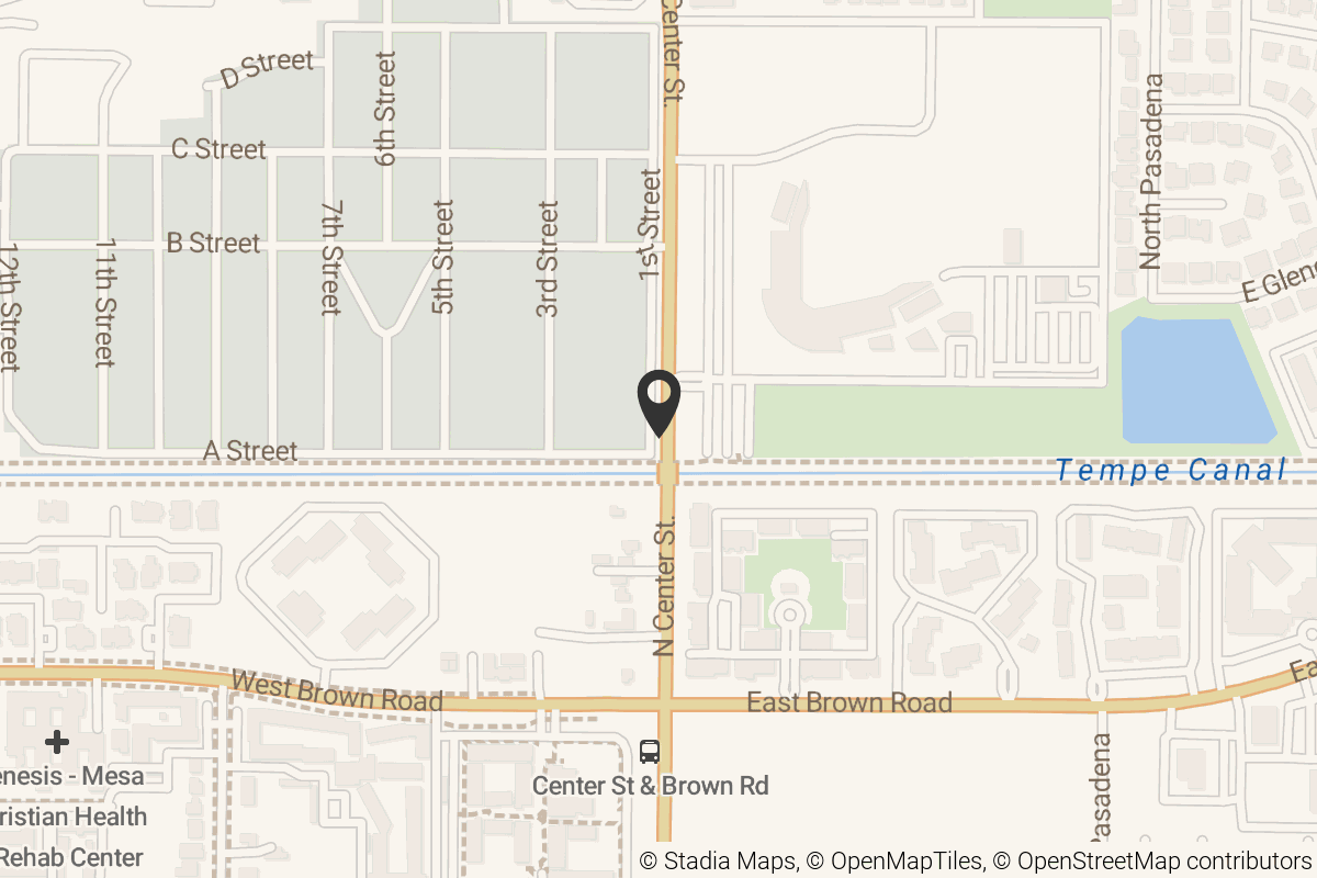 Map with location marker