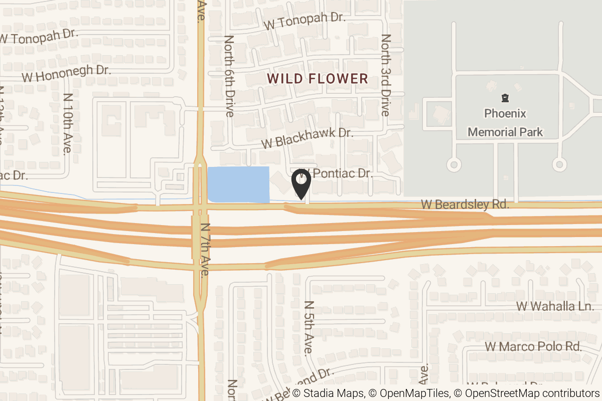 Map with location marker