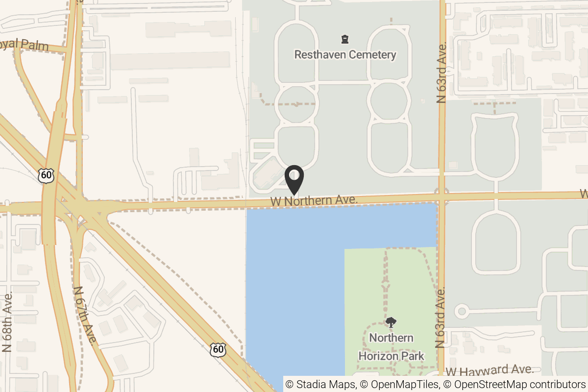 Map with location marker