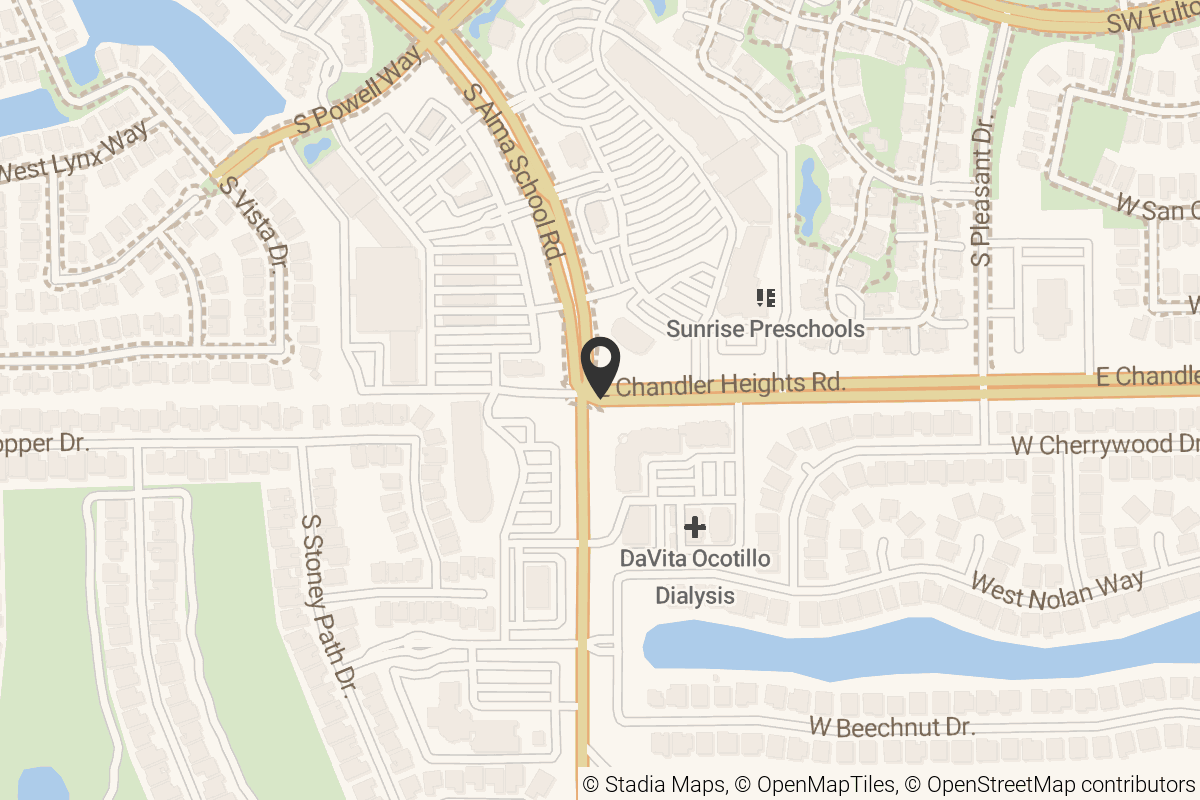 Map with location marker