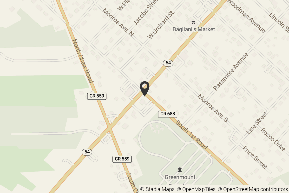 Map with location marker