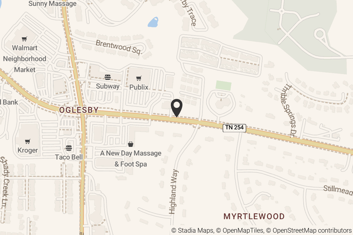 Map with location marker