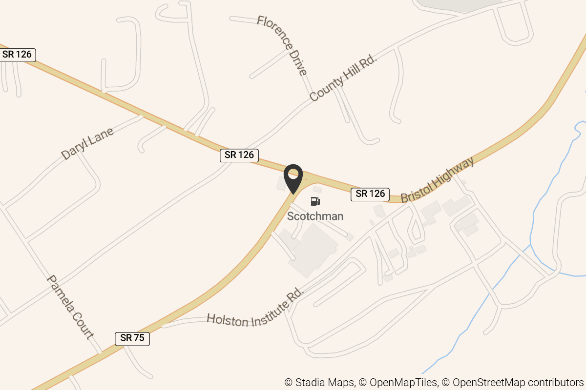 Map with location marker