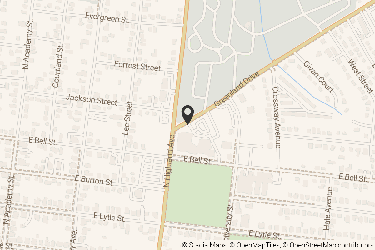 Map with location marker