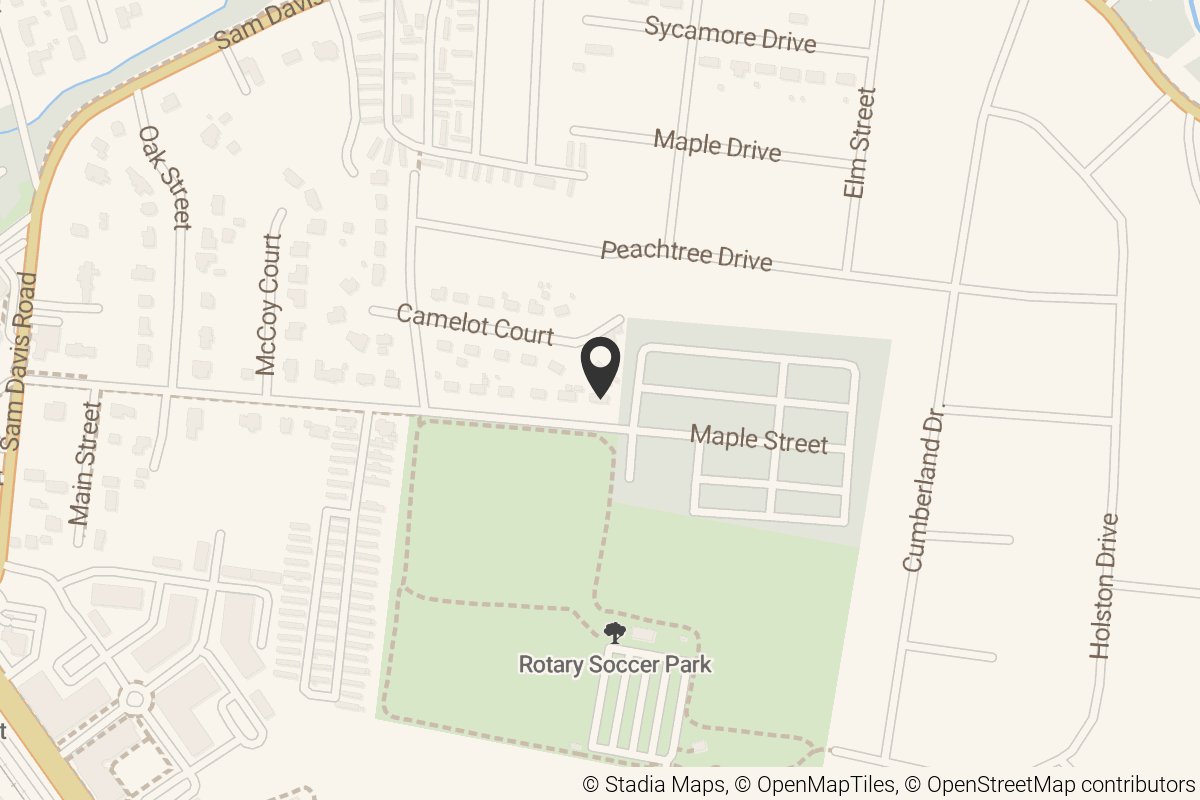 Map with location marker