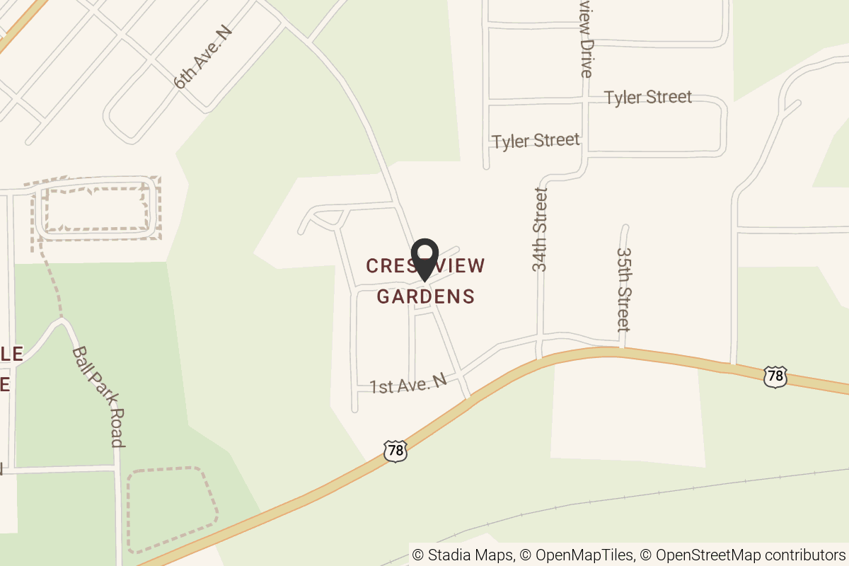 Map with location marker