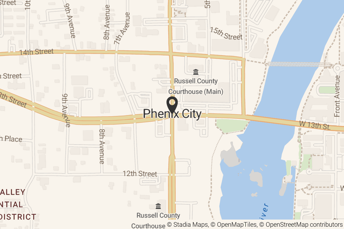 Map with location marker