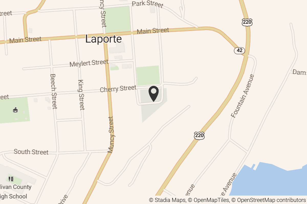 Map with location marker