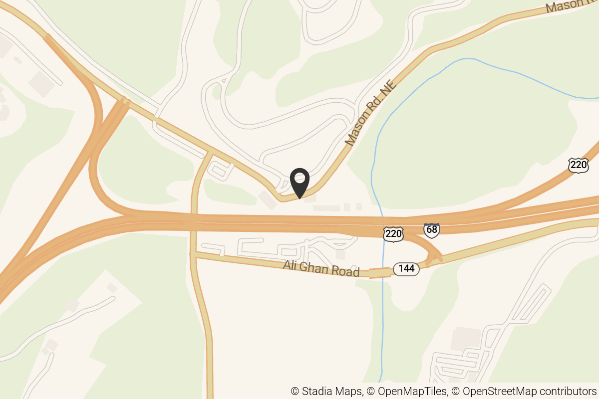 Map with location marker