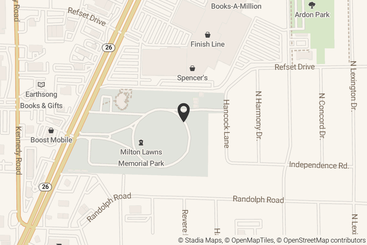 Map with location marker