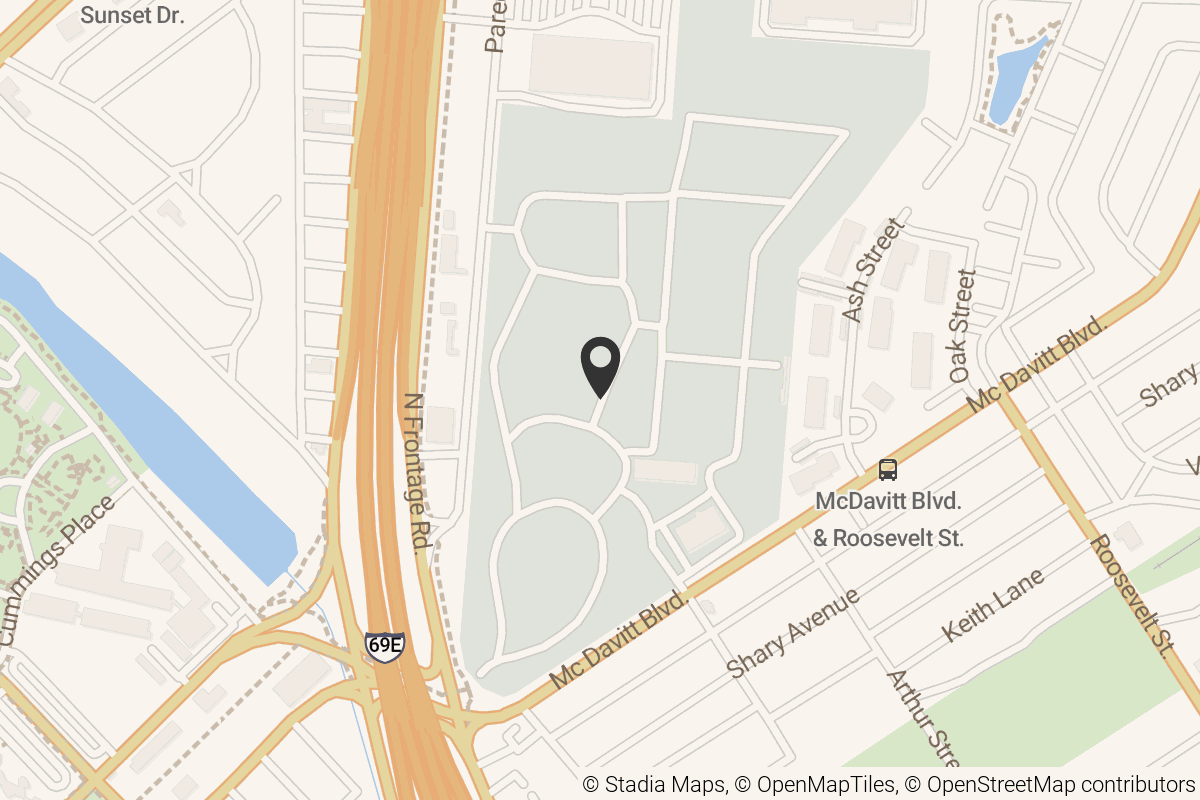 Map with location marker