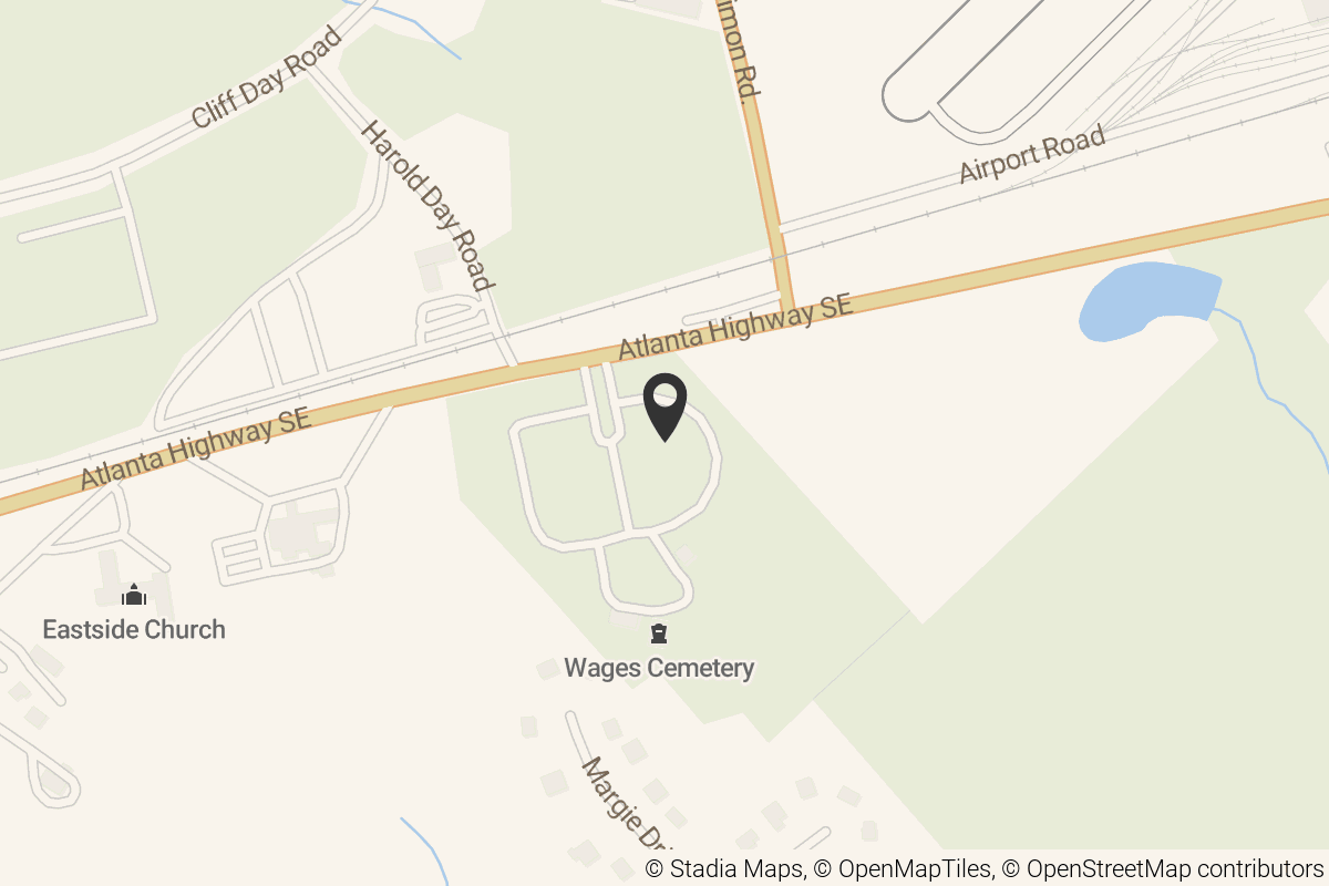 Map with location marker