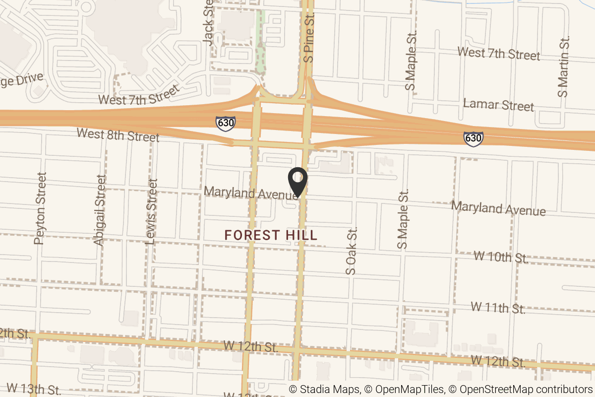 Map with location marker