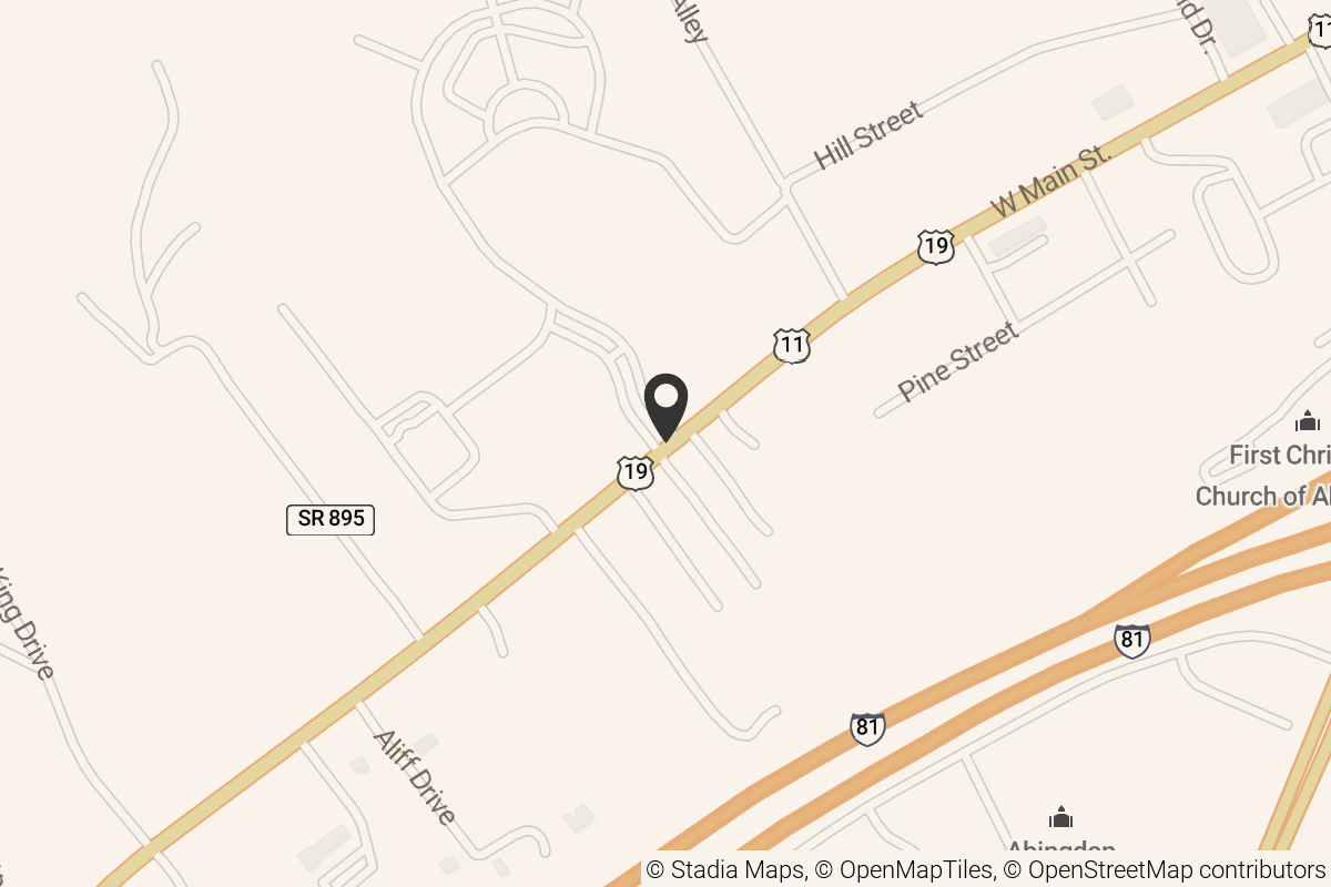 Map with location marker