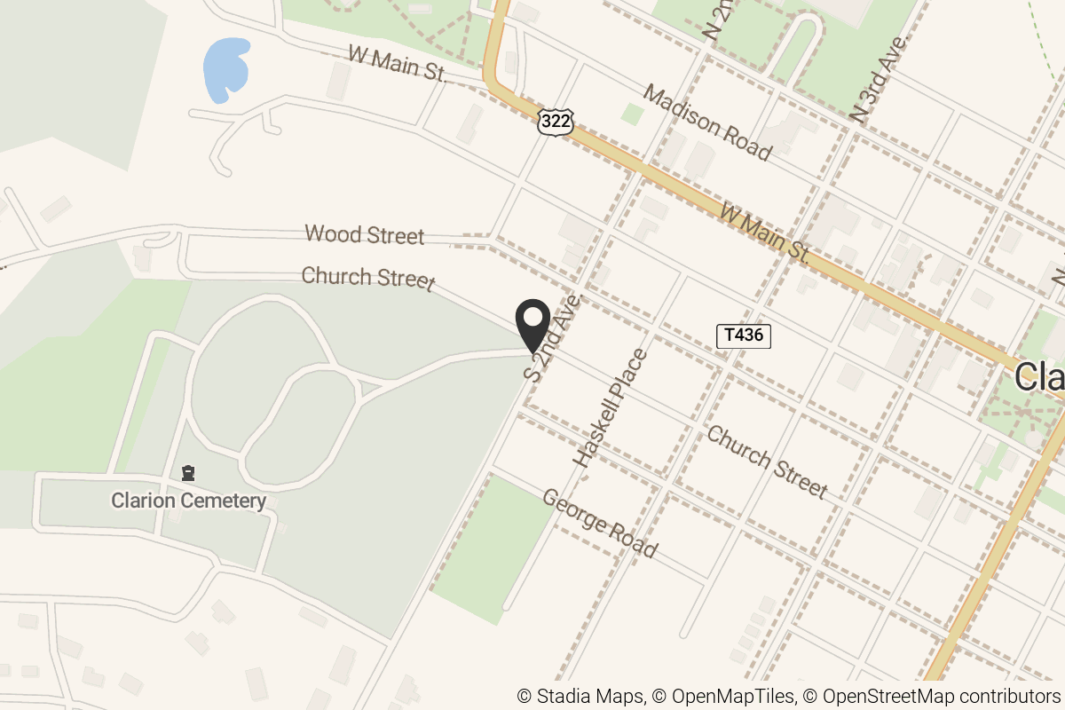 Map with location marker