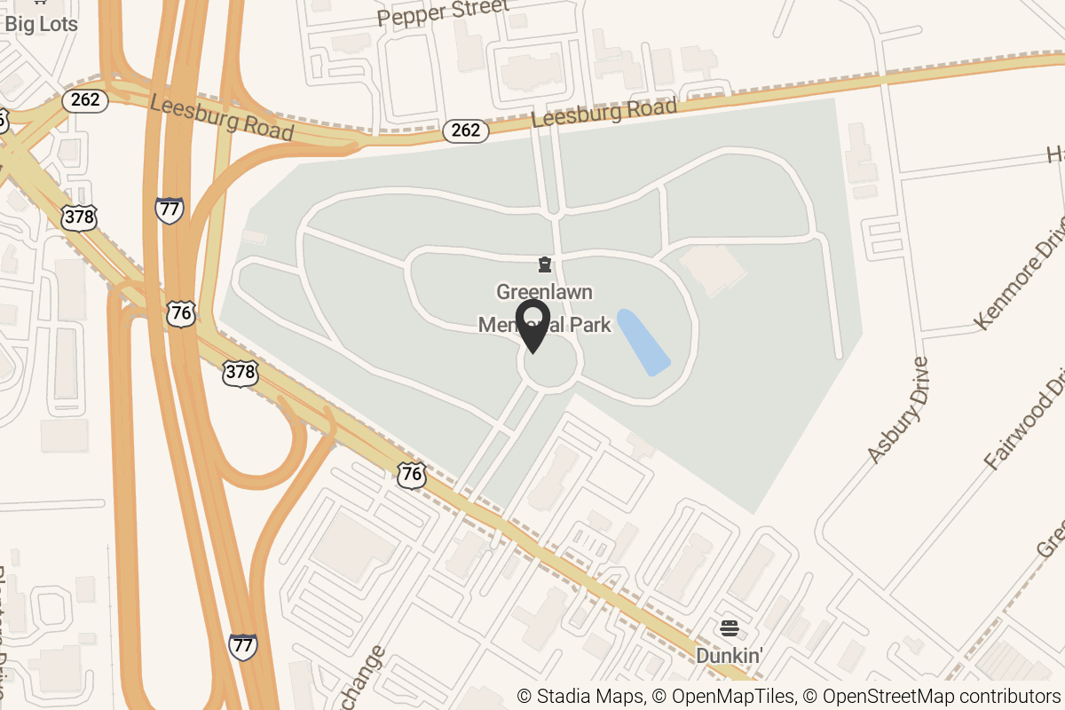 Map with location marker