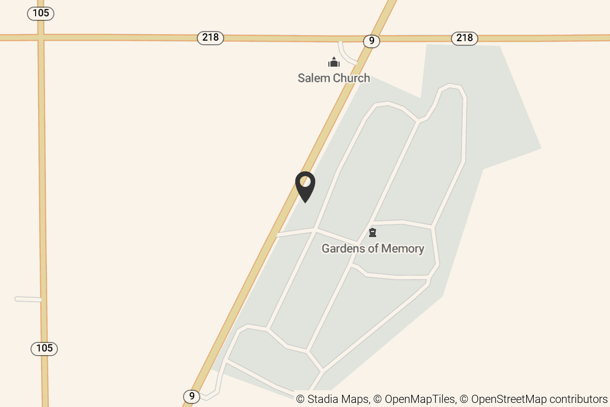 Map with location marker