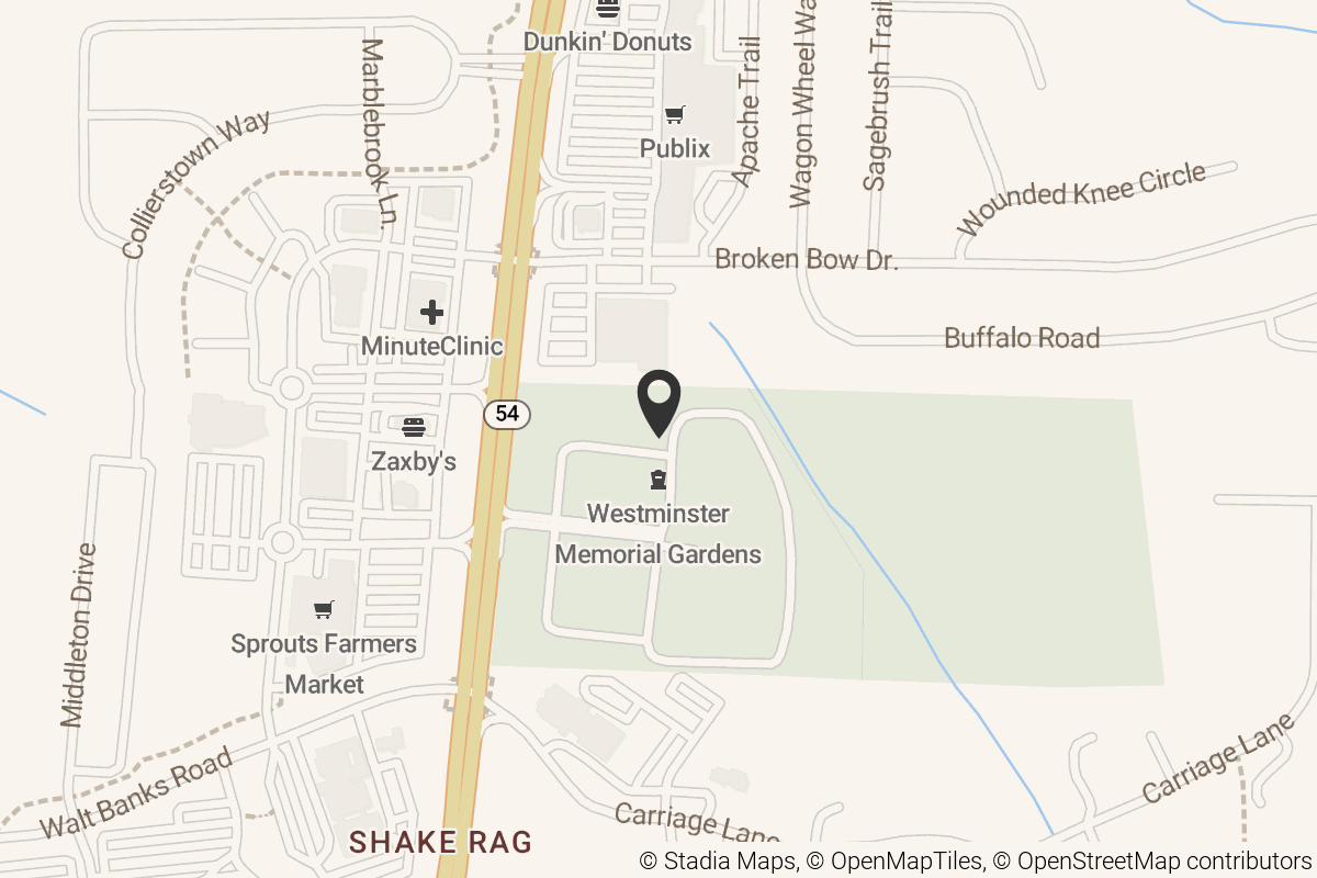 Map with location marker