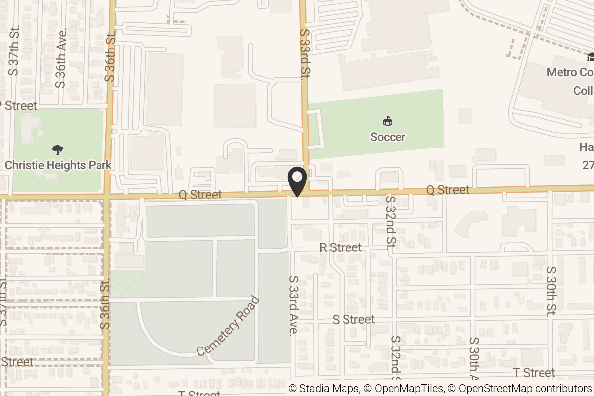 Map with location marker