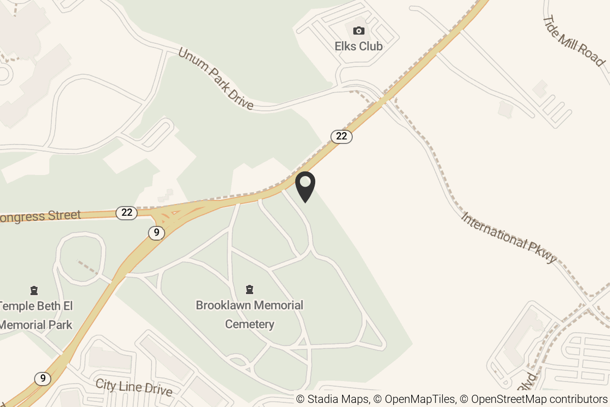 Map with location marker