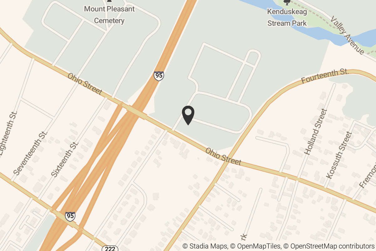 Map with location marker