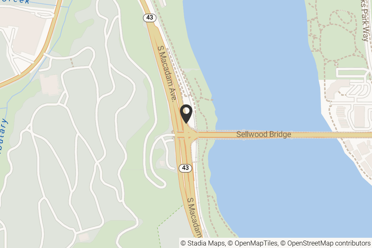 Map with location marker