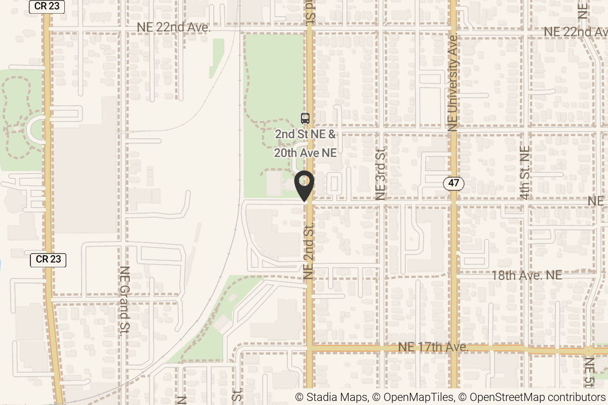 Map with location marker