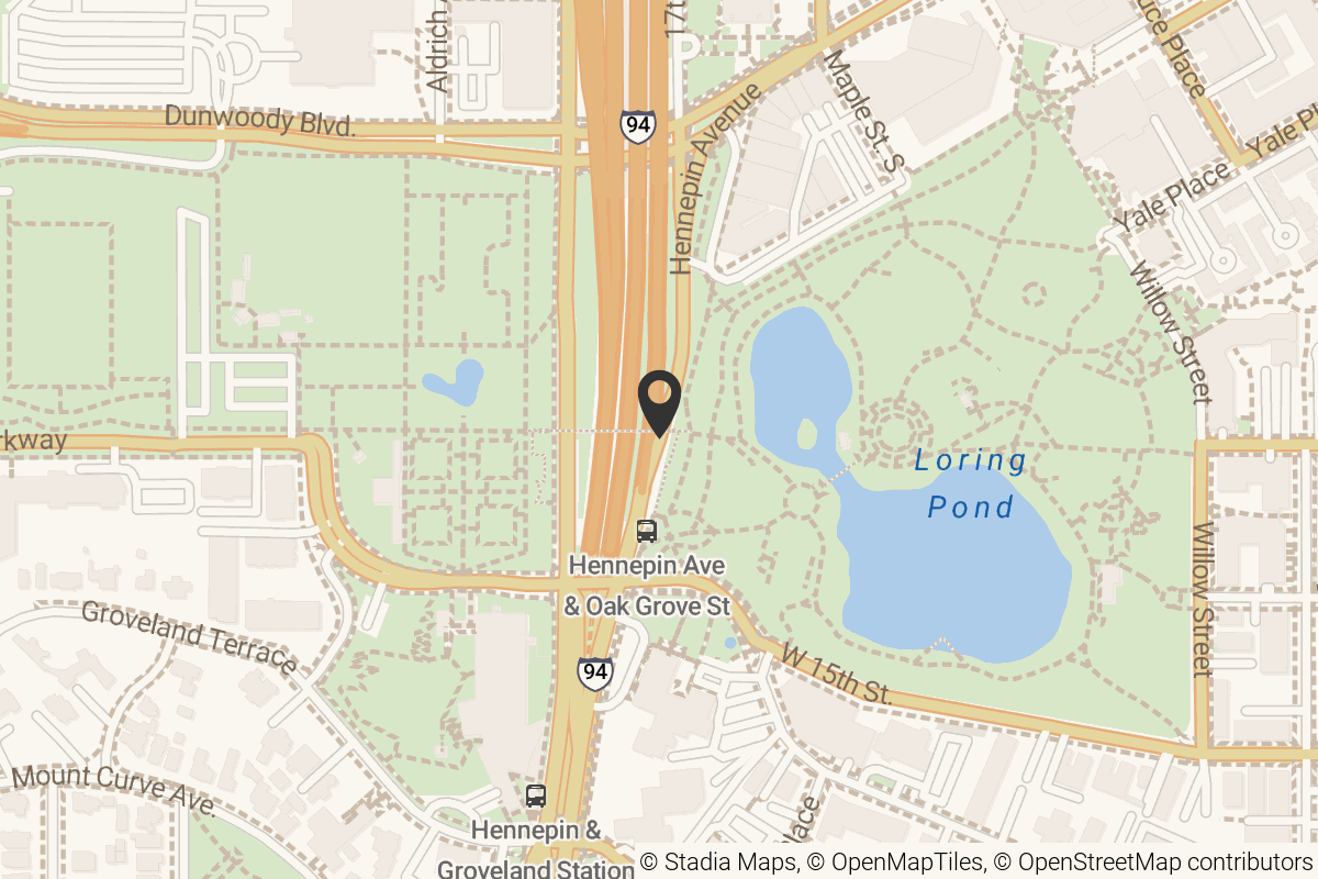 Map with location marker