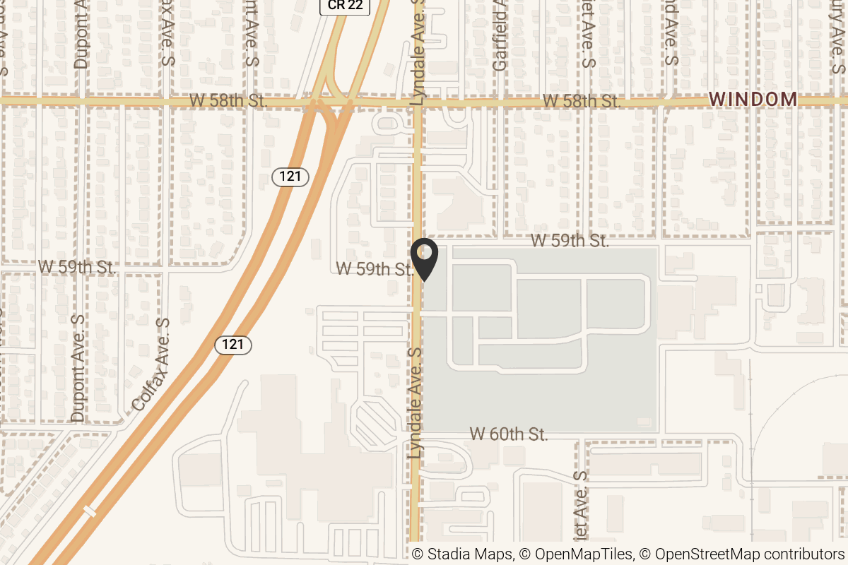 Map with location marker