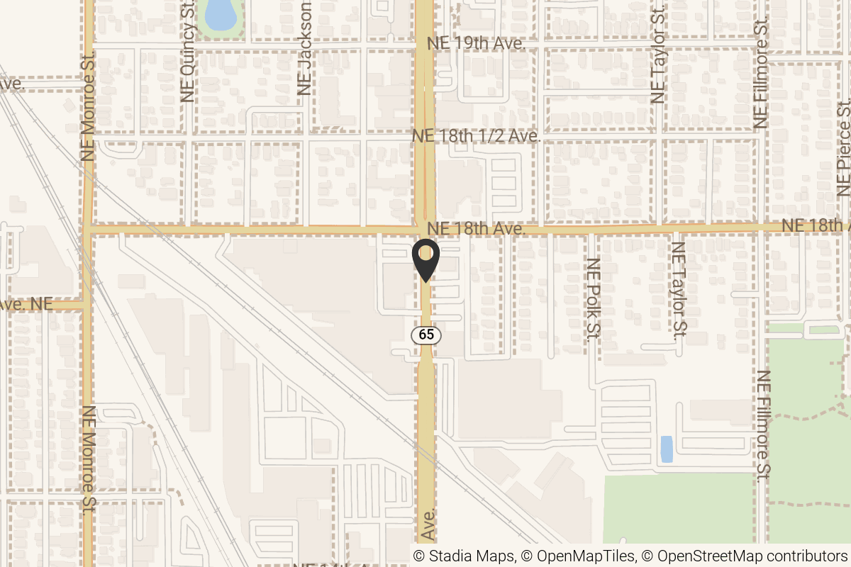 Map with location marker